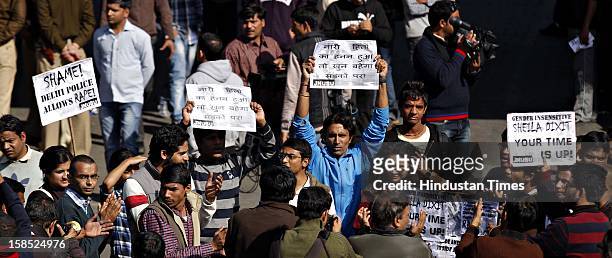 Students of Jawahar Lal University and other colleges get together to protest against the poor condition of Law and order situation and lack of women...