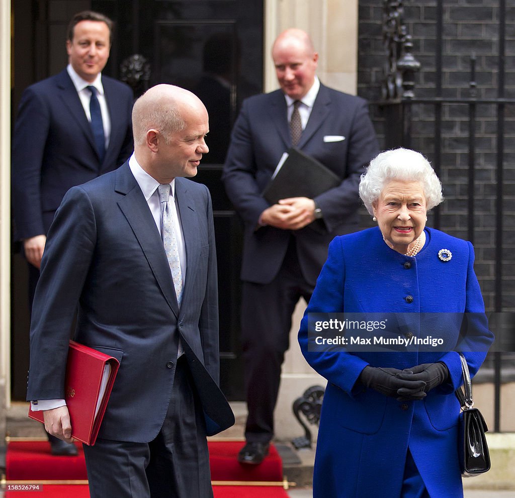 Queen Elizabeth II Attends The Government's Weekly Cabinet Meeting
