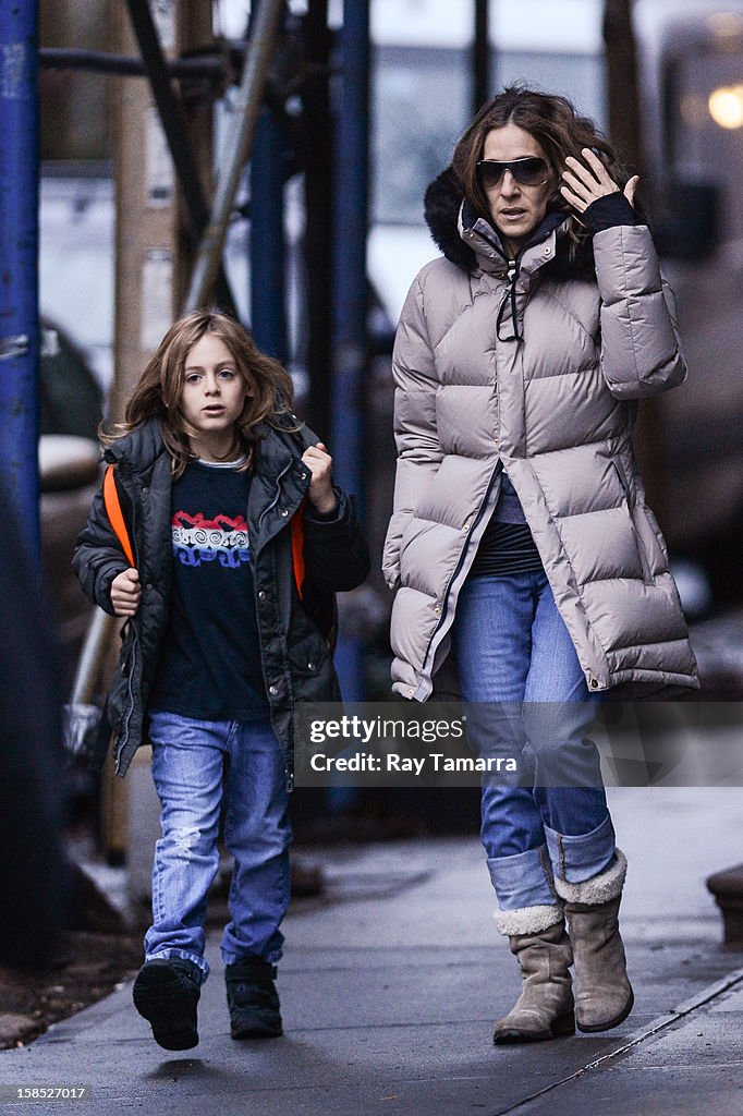 Celebrity Sightings In New York City - December 17, 2012