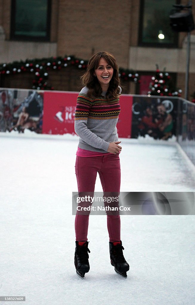 Samia Ghadie Visits The Trafford Centre Ice Rink