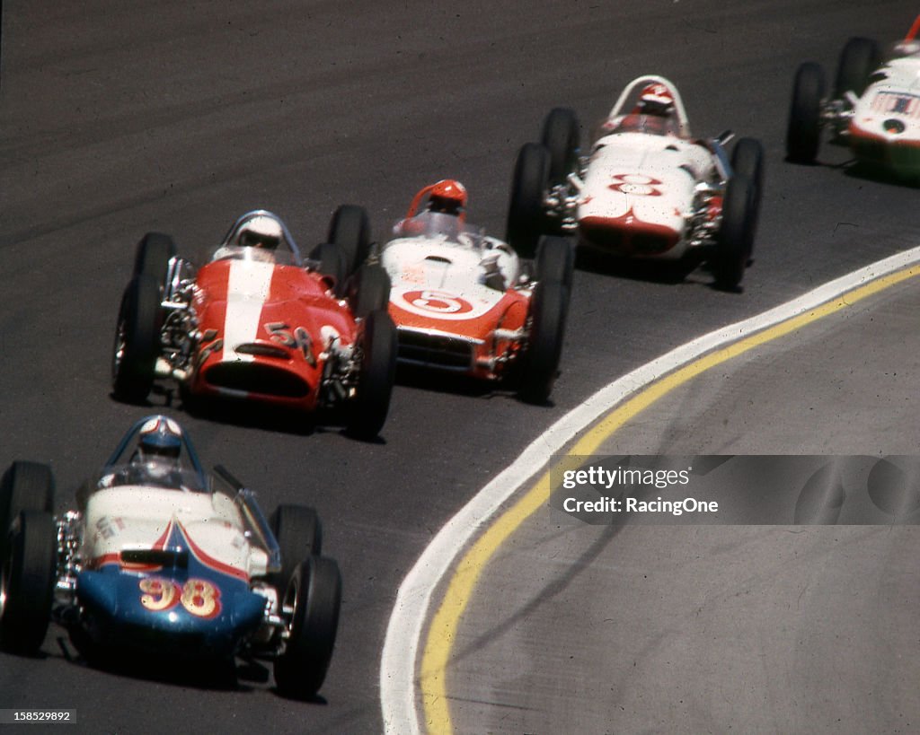 USAC - 1963 Indy 500 Action