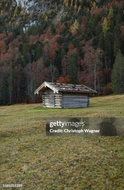 gebirgslandschaft, berghütte - alpen berghütte bildbanksfoton och bilder