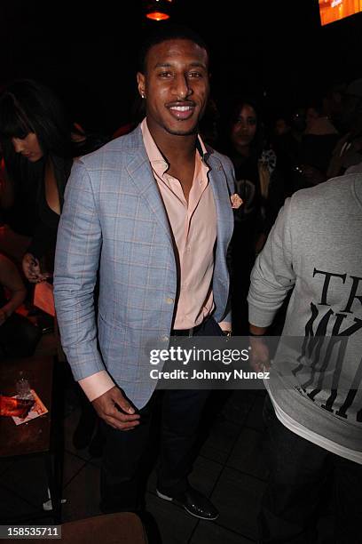 Player Justin Tryon attends "Cans For Cocktails" on December 17, 2012 in New York City.