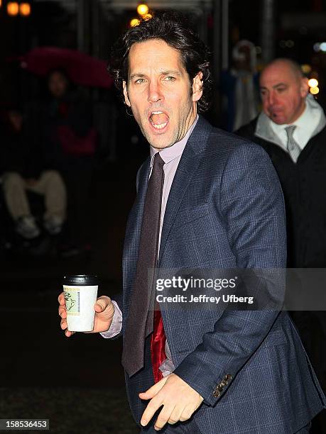 Edward Rudd Actor Paul Rudd Arrives At The Late Show With David Letterman Photos and ...