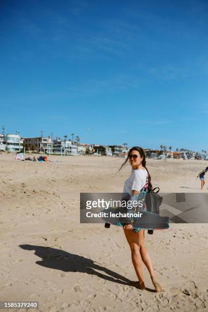 california summertime - manhattan beach stock pictures, royalty-free photos & images