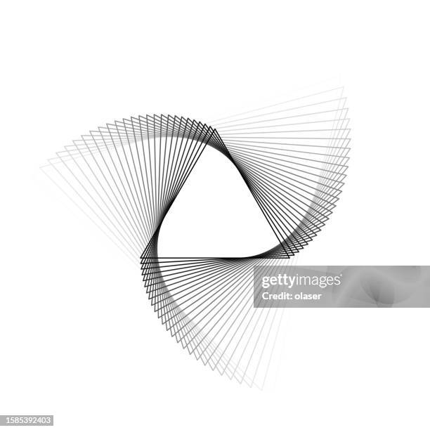 rotating triangle, fading to white - pivot stock illustrations