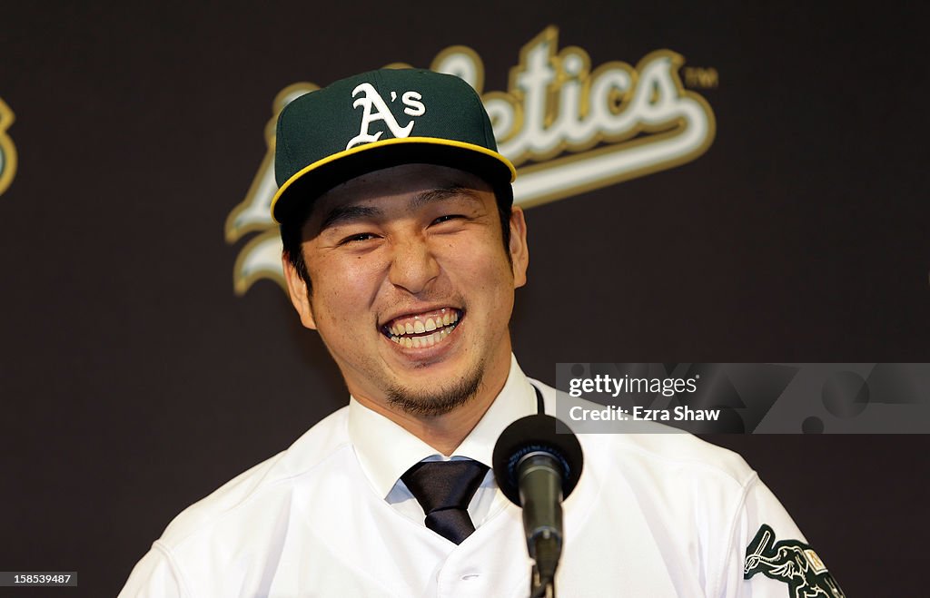 Oakland Athletics Introduce Hiroyuki Nakajima