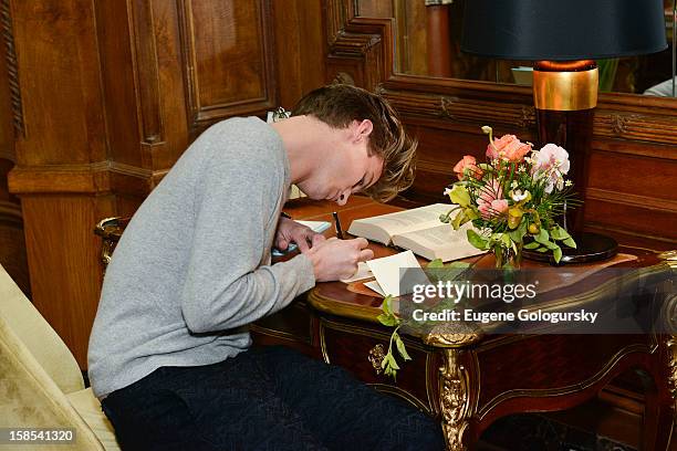 King attends Derek Blasberg for Opening Ceremony Stationery launch party at Saint Regis Hotel on December 18, 2012 in New York City.