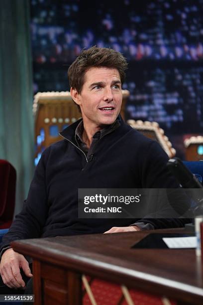 Episode 753 -- Pictured: Tom Cruise during an interview on December 18, 2012 --