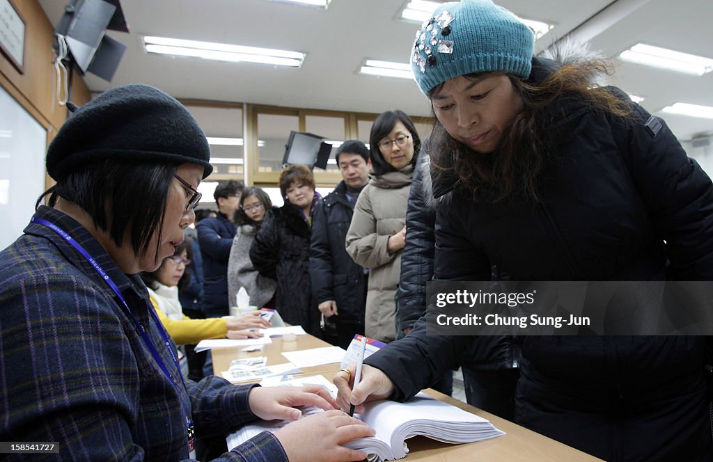 South Korean Vote In Presidential Election