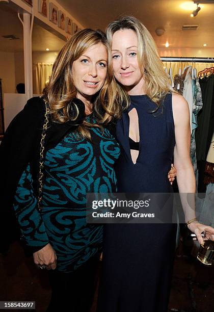 Sonya Walger and Lorien Haynes attend Lorien Haynes' Art Show at The Quest on December 14, 2012 in Los Angeles, California.