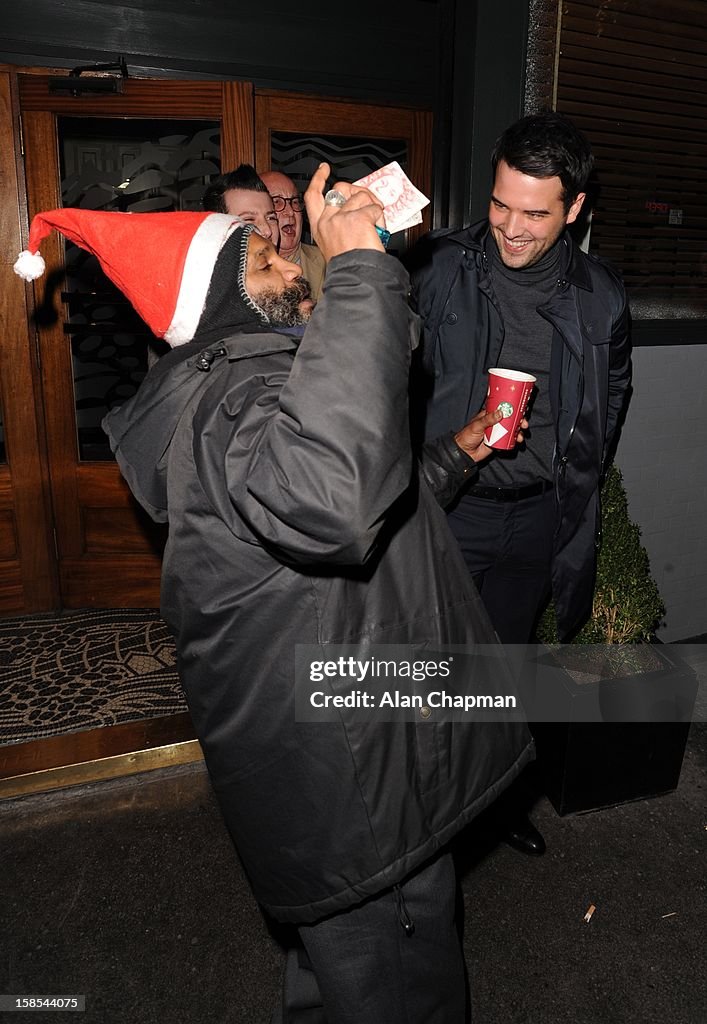 Celebrity Sightings In London - December 18, 2012