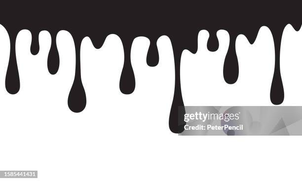 splash blob. grunge monochrome vector. advertising bage. - chocolate drip stock illustrations