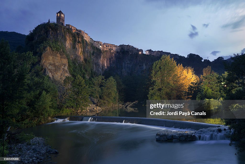 Twilight time at Castellfollit de la Roca