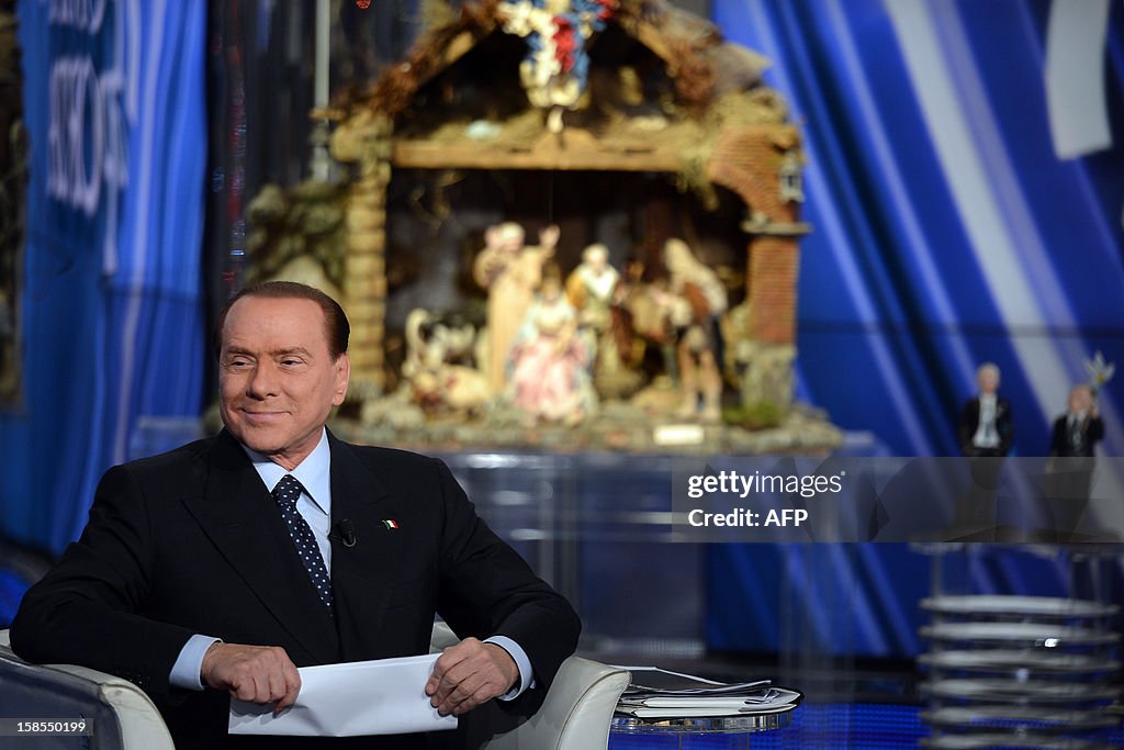 ITALY-POLITICS-MEDIA-BERLUSCONI-PORTA A PORTA