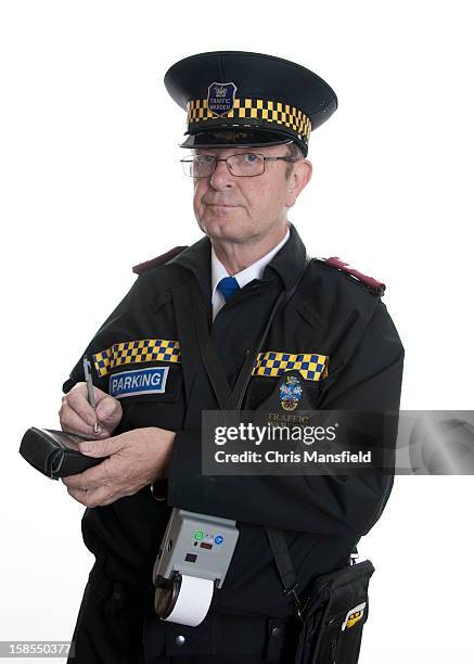 english traffic warden - verkeerspolitie stockfoto's en -beelden