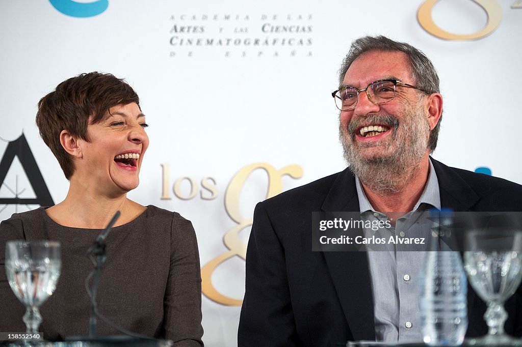 Goya Film Awards 2013 Press Conference