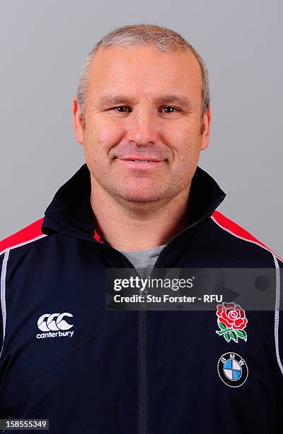 England U18 coach John Fletcher on December 18, 2012 in Burton, England.