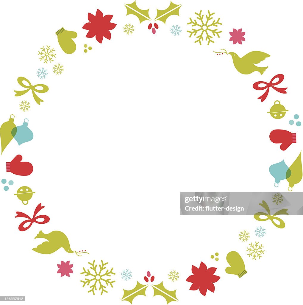 Christmas Icon Wreath