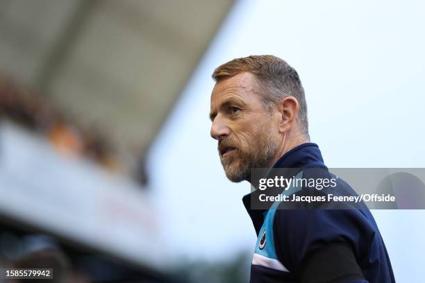 Millwall manager Gary Rowett during the Carabao Cup First Round match between Millwall and Reading at The Den on August 8, 2023 in London, England.