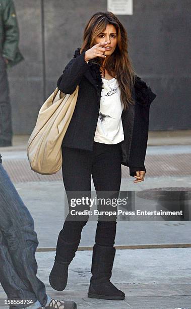 Monica Cruz is seen on December 18, 2012 in Madrid, Spain.