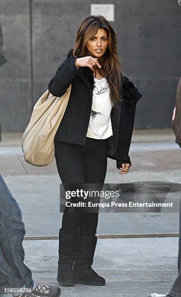 Monica Cruz is seen on December 18, 2012 in Madrid, Spain.