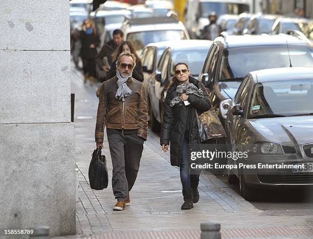 Natalia Verbeke and Gonzalo de Castro are seen on December 18, 2012 in Madrid, Spain.