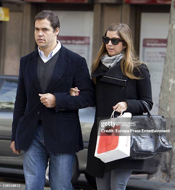 Luis Alfonso de Borbon and Margarita Vargas are seen on December 18, 2012 in Madrid, Spain.