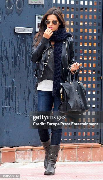 Sara Carbonero is seen on December 18, 2012 in Madrid, Spain.