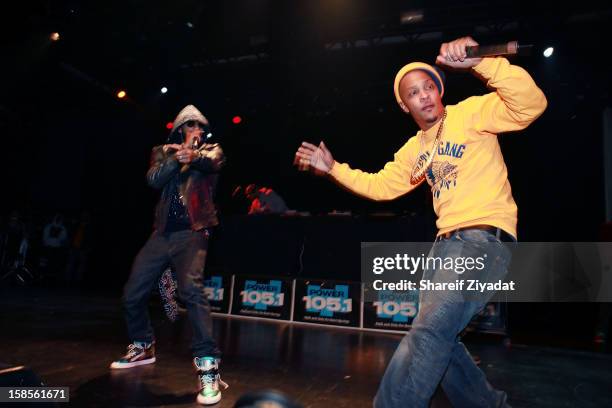 And Swizz Beatz performs in concert hosted by POWER 105.1 at Best Buy Theater on December 18, 2012 in New York City.