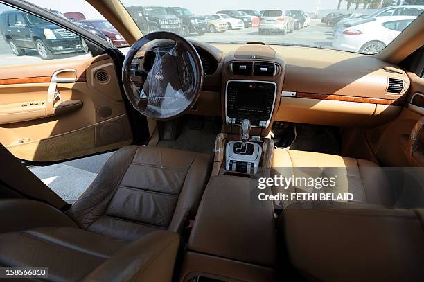 4x4 utility vehicle belonging to Imed Trabelsi, a businessman, politician, and nephew of Leïla Ben Ali, the former First Lady and wife of Tunisia's...