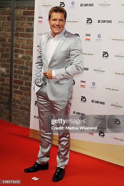 Dieter Bohlen attends the Dieter Bohlen Wallpaper Collection presentation of P&S International at Balloni Halls on December 19, 2012 in Cologne,...