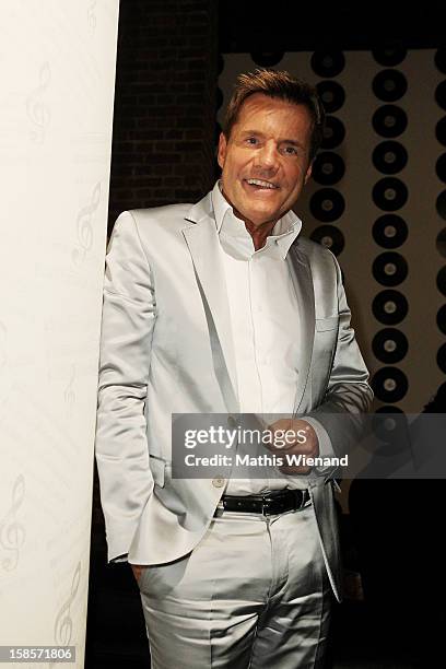 Dieter Bohlen attends the Dieter Bohlen Wallpaper Collection presentation of P&S International at Balloni Halls on December 19, 2012 in Cologne,...