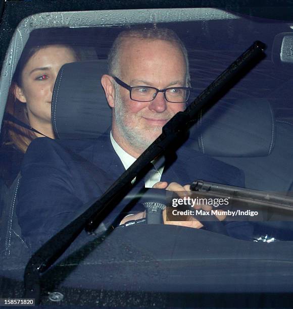 George Windsor, Earl of St Andrews attends a Christmas lunch for members of the Royal Family hosted by Queen Elizabeth II at Buckingham Palace on...