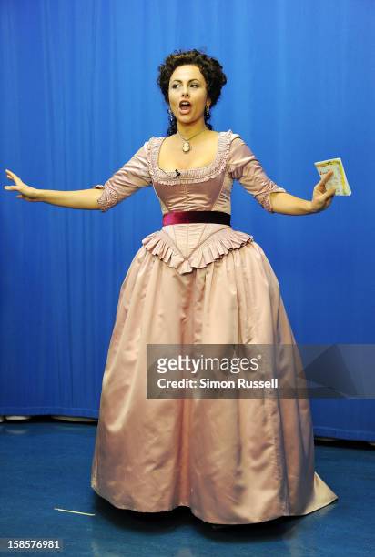 Metropolitan Opera star Isabel Leonard performs "The Barber Of Seville" at the Kravis Children's Hospital at Mount Sinai Medical Center on December...