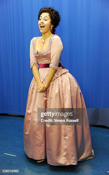 Metropolitan Opera star Isabel Leonard performs "The Barber Of Seville" at the Kravis Children's Hospital at Mount Sinai Medical Center on December...