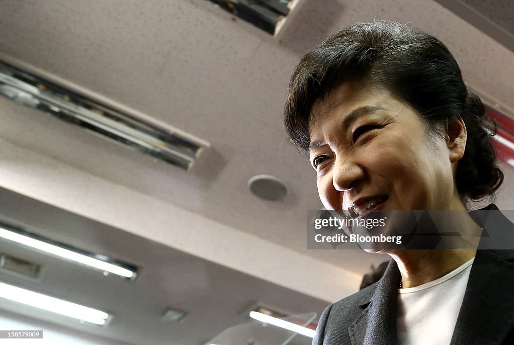 President-Elect Park Geun Hye Speaks At News Conference