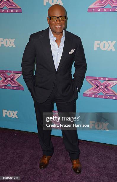 Reid arrives at Fox's "The X Factor" Season Finale Night 1 at CBS Television City on December 19, 2012 in Los Angeles, California.