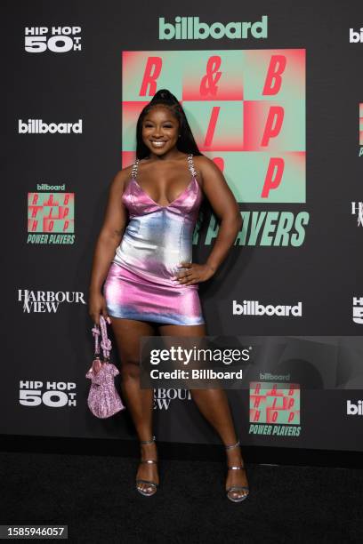 Reginae Carter at Billboard R&B Hip-Hop Live held at The Novo on August 8, 2023 in Los Angeles, California.