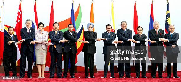 Leaders from right, Thein Sein, President Mayanmar, Mohd Najib bin Tun Abdul Razak, Vice President of Malaysia, Dr. Susilo Bambang Yudhoyono, Prime...