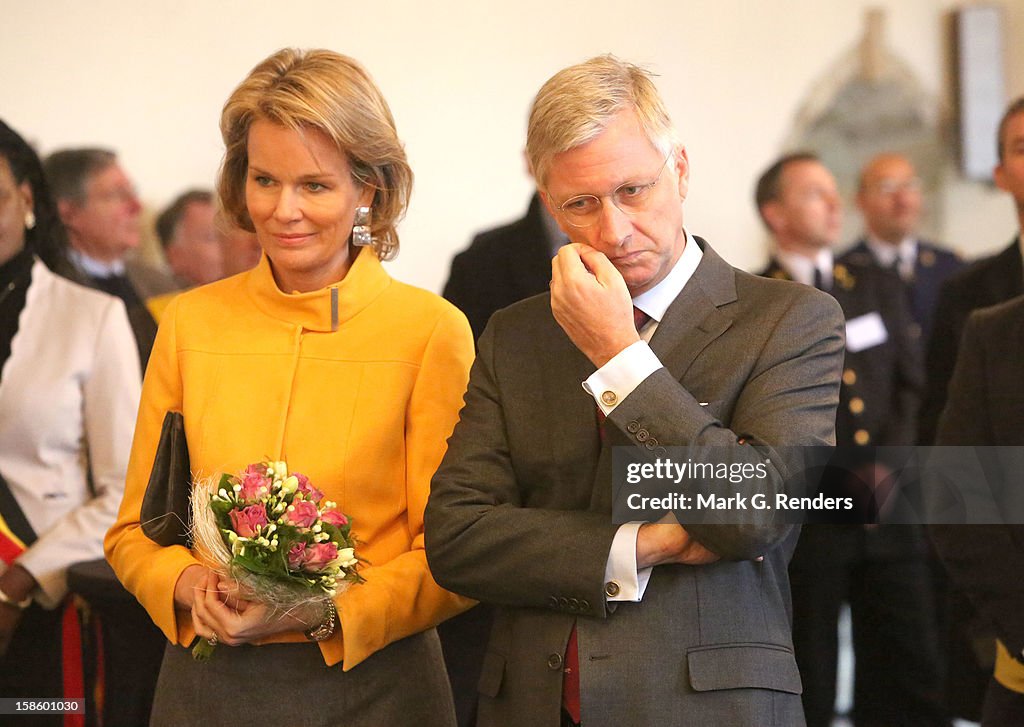 Prince Philippe And Princess Mathilde Visit Brabant Wallon