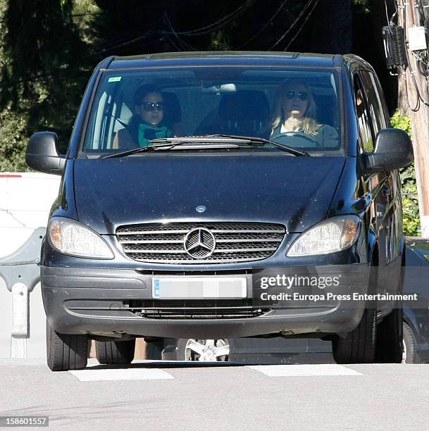 Ana Urdangarin attends the birthday party of her nephew Pablo Urdangarin, the son of Princess Cristina and Inaki Urdangarin on December 6, 2012 in...