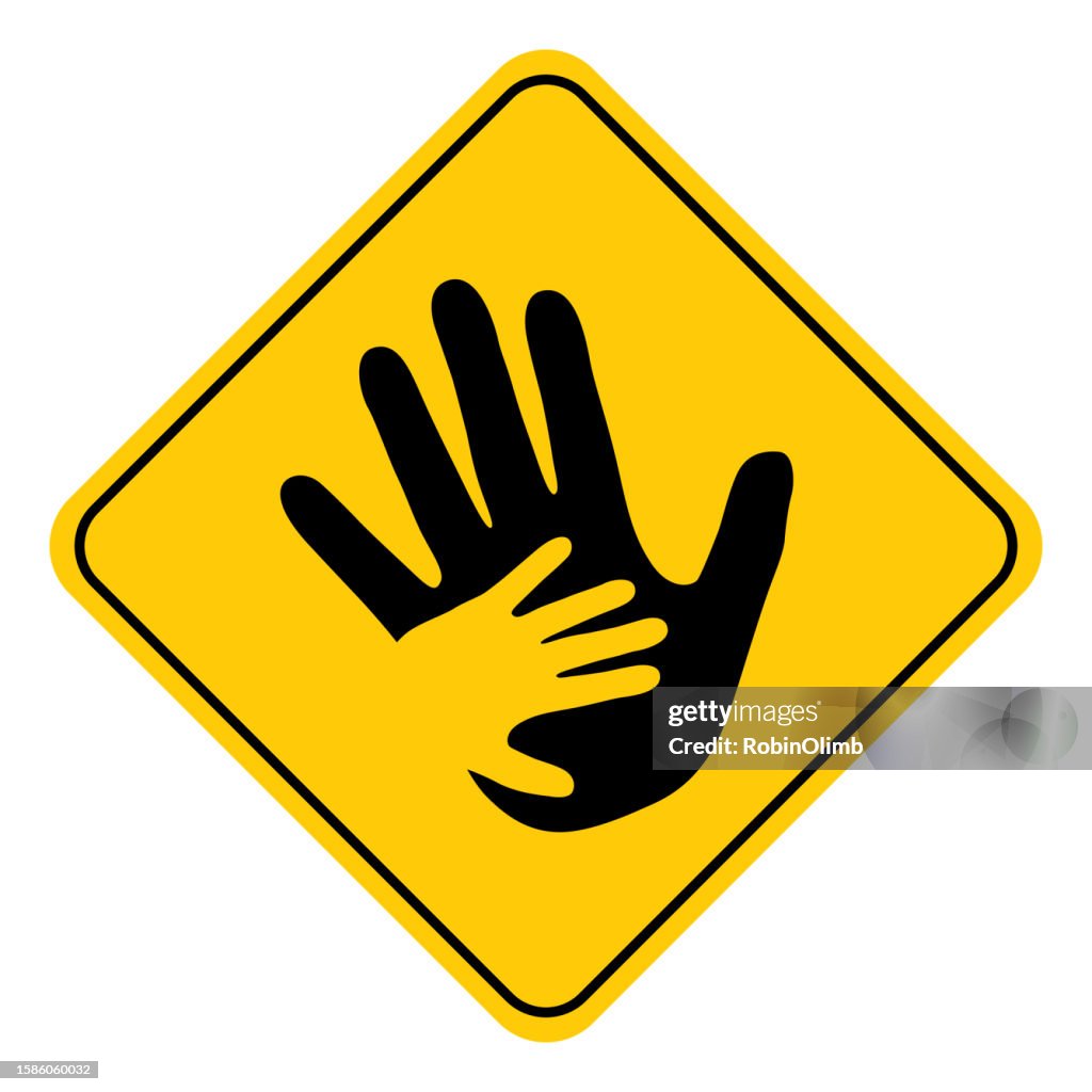 Hand Assisting Sign Helping Hand Road Sign High-Res Vector Graphic - Getty Images