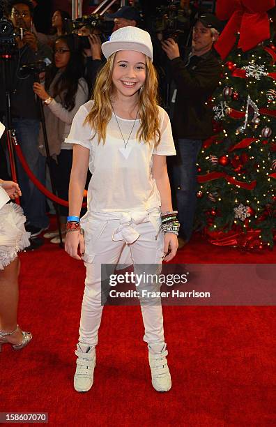 Singer Beatrice Miller arrives at Fox's "The X Factor" Season Finale - Night 2 at CBS Television City on December 20, 2012 in Los Angeles, California.