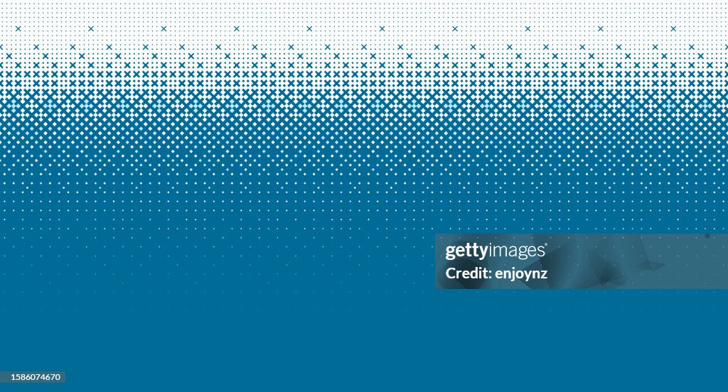 Seamless retro blue Christmas winter wallpaper design