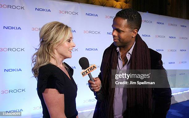 Actress Jane Krakowski and TV personality AJ Calloway attend "30 Rock" Series Finale Wrap Party at Capitale on December 20, 2012 in New York City.
