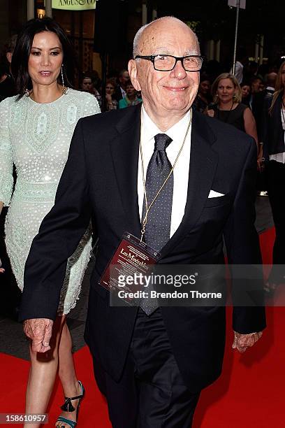 Rupert Murdoch walks the red carpet during the Australian premiere of 'Les Miserables' at the State Theatre on December 21, 2012 in Sydney, Australia.