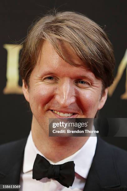 Tom Hooper walks the red carpet during the Australian premiere of 'Les Miserables' at the State Theatre on December 21, 2012 in Sydney, Australia.