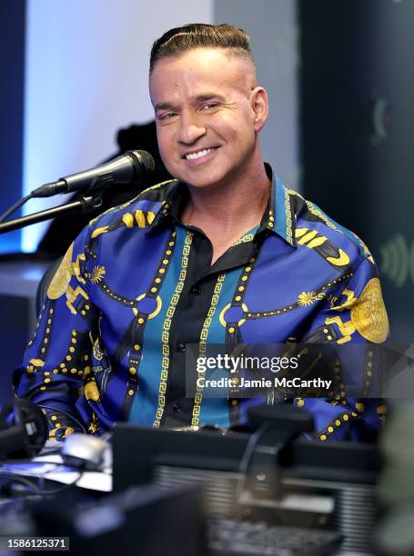 Mike "The Situation" Sorrentino visits SiriusXM at SiriusXM Studios on August 01, 2023 in New York City.