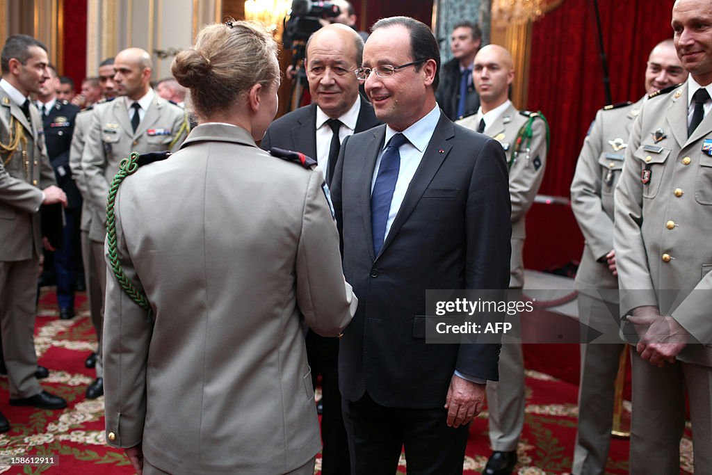 FRANCE-AFGHANISTAN-GOVERNMENT-CEREMONY